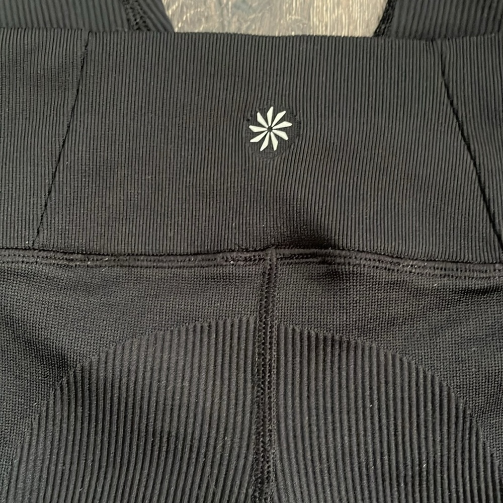 Athlete Girl Black Leggings Size 7 - Picture 2 of 3